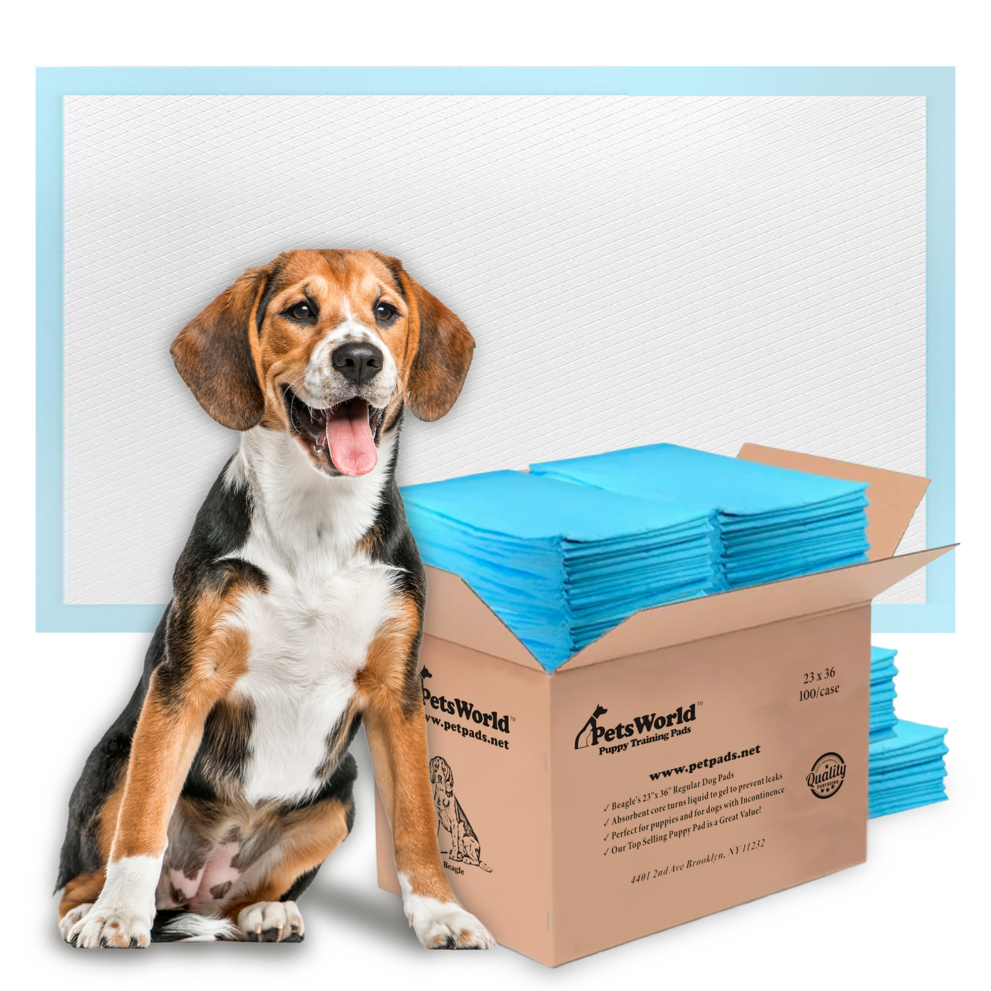 PetsWorld Economy Value (23x36 inch) Puppy Training & Potty Pads_100 Count