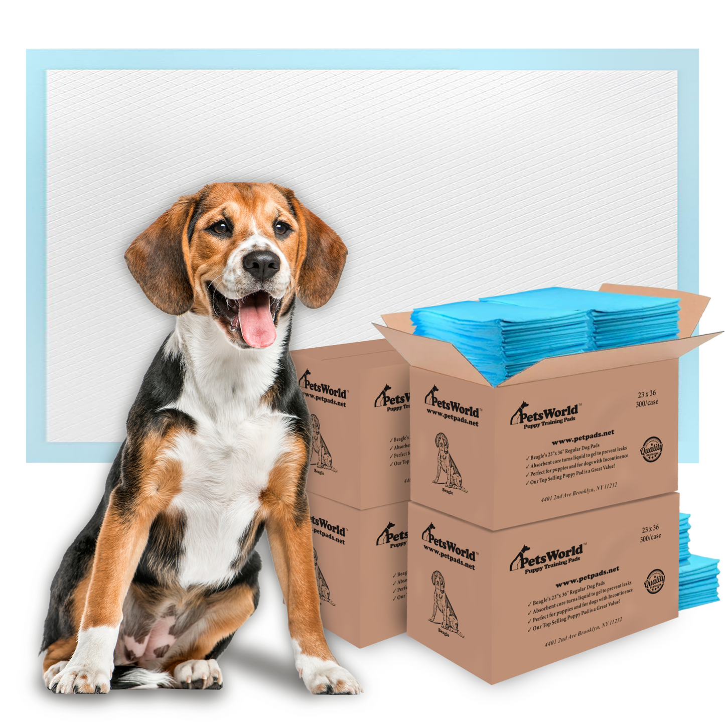 PetsWorld Economy Value (23x36 inch) Puppy Training & Potty Pads_1200 Count