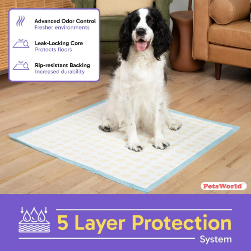 PetsWorld NEW Gigantic (36x36 inch) Health Monitoring Dog Pee Pads_