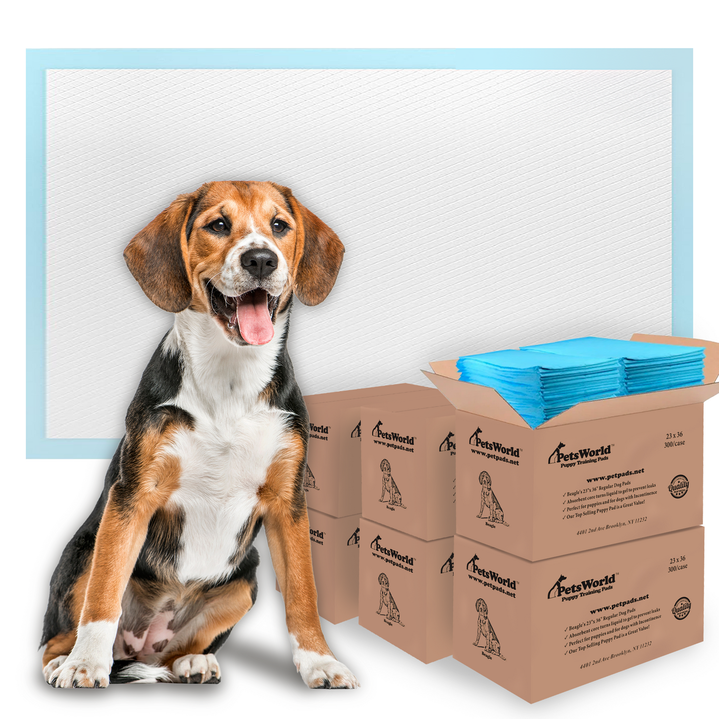 PetsWorld Economy Value (23x36 inch) Puppy Training & Potty Pads_1800 Count