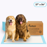 PetsWorld 3XL (37x54 inch) Dog Training & Potty Pads