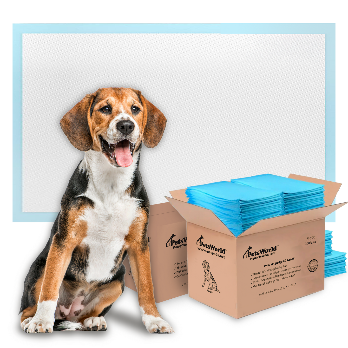 PetsWorld Economy Value (23x36 inch) Puppy Training & Potty Pads_400 Count