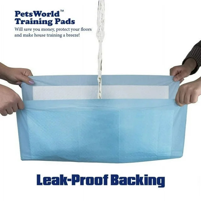 PetsWorld Economy Value (28x34 inch) Puppy Training & Potty Pads_