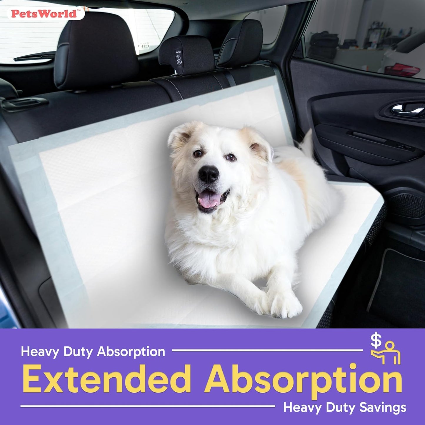 PetsWorld 4XL (40x99 inch) Dog Training & Potty Pads Pads_