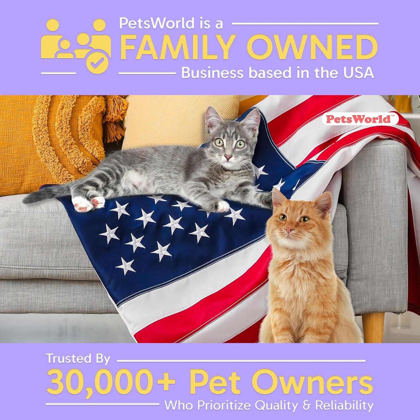 PetsWorld Multi Cat Litter Pads for Litter Box_