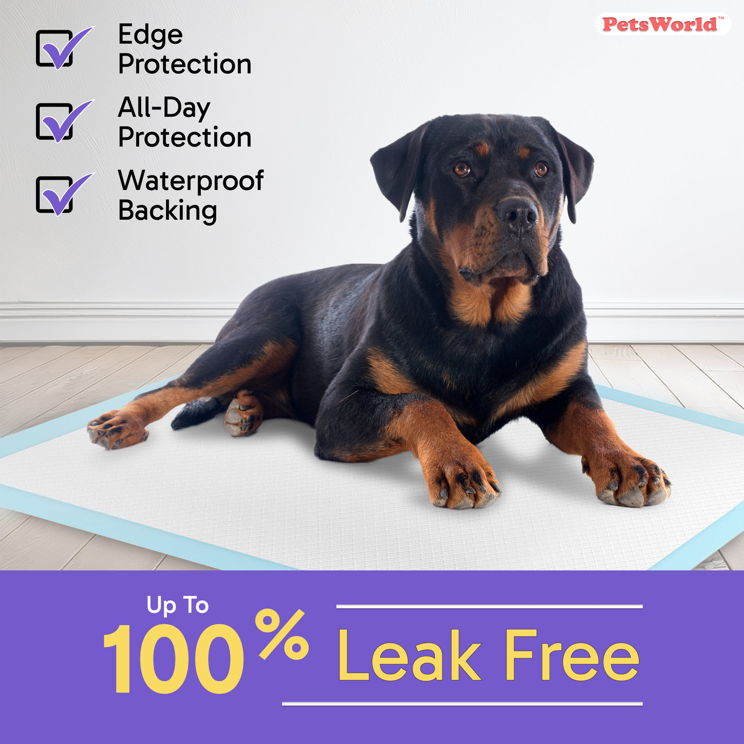 PetsWorld Extra Large (30x36 inch) Dog Training & Potty Pads_