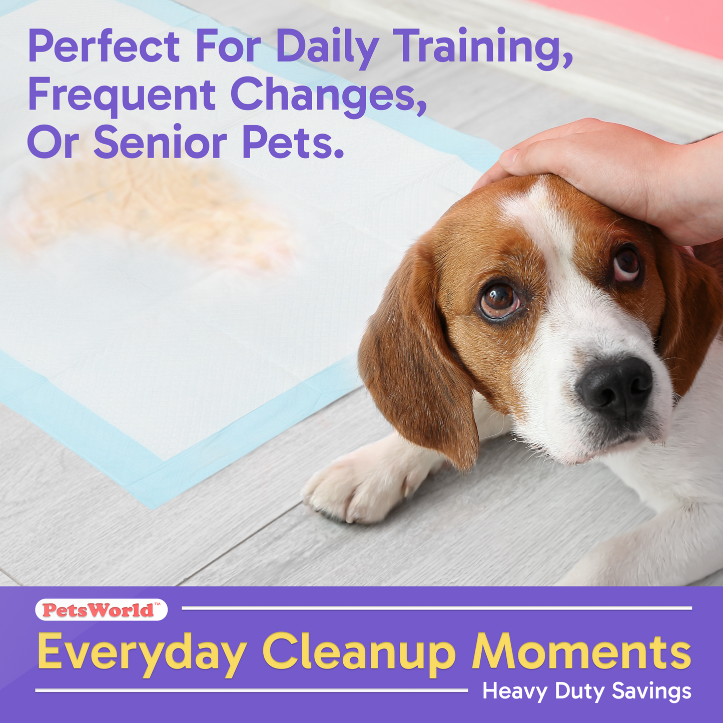 PetsWorld Economy Value (23x36 inch) Puppy Training & Potty Pads_