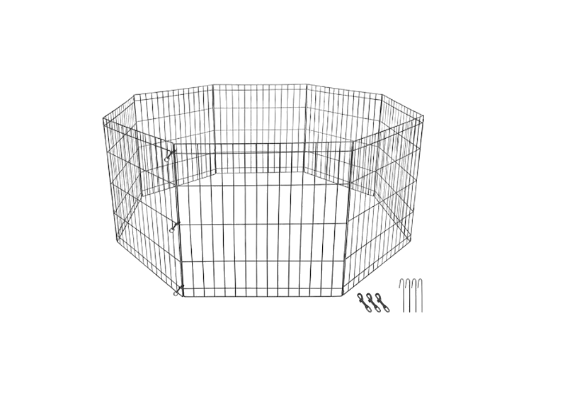 Indoor/Outdoor Foldable Metal Dog Exercise Pen/Pet Playpen_