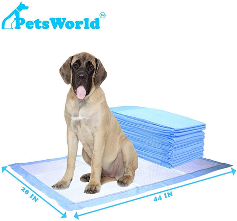 PetsWorld Mastiff's Massive Giant Dog Training Pads (28x44 inch)_