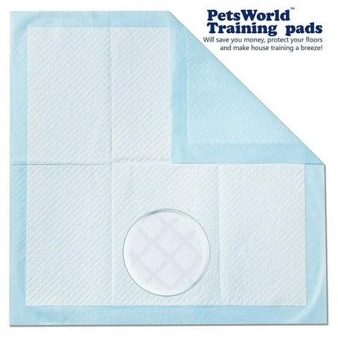 PetsWorld Economy Value Puppy Training & Potty Pads (28x34 inch)_
