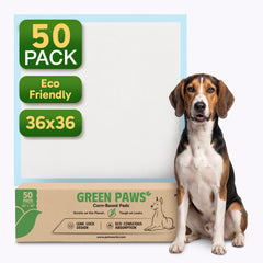 GreenPaws™ Gigantic (36x36 inch) Premium Corn-Based Eco Conscious Dog Pads