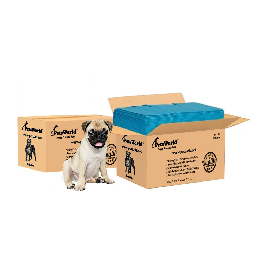 PetsWorld Economy Value Puppy Training & Potty Pads (24x24 inch)_