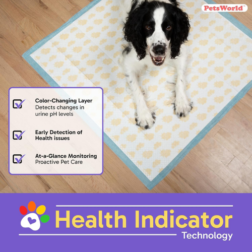 PetsWorld NEW Gigantic (36x36 inch) Health Monitoring Dog Pee Pads_