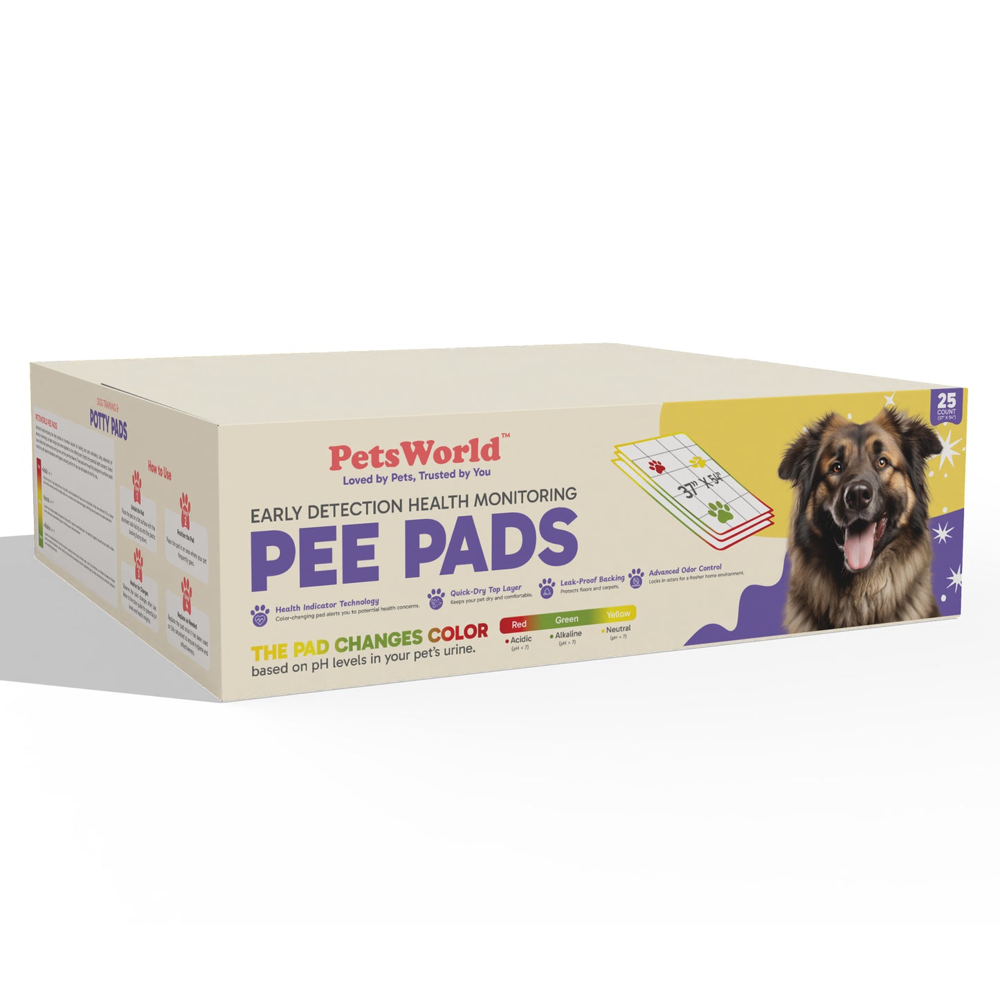 PetsWorld NEW 37x54 Inch Health Monitoring Dog Pee Pads