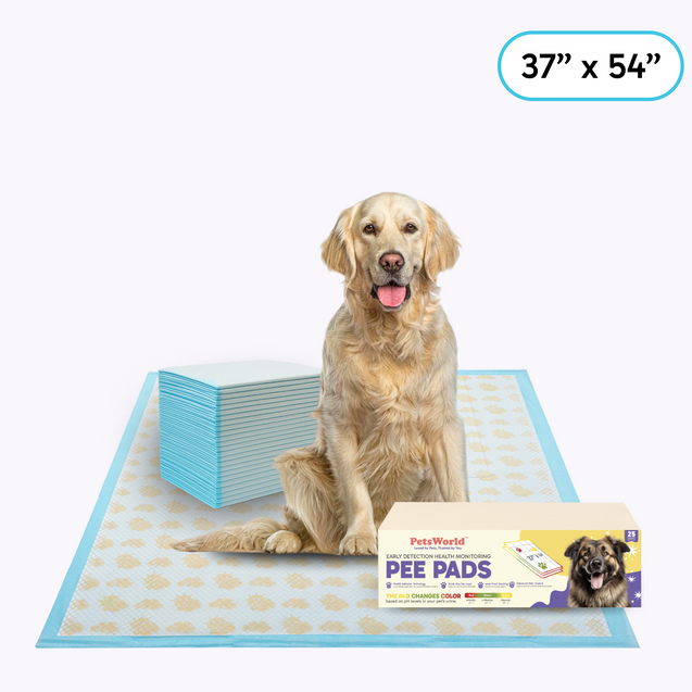 PetsWorld NEW 3XL (37x54 inch) Health Monitoring Dog Pee Pads_25 Count