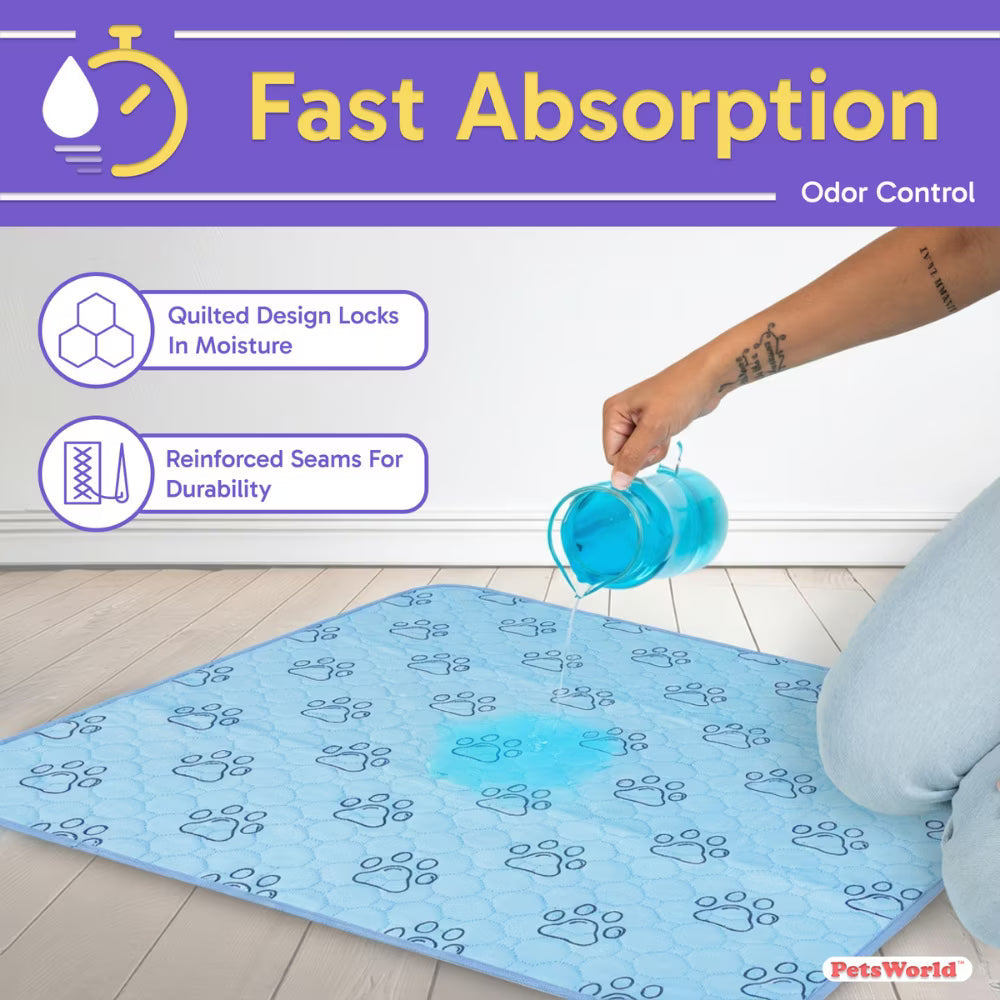 Washable Dog Potty Pads, Unscented_4 Count / 34 x 36-in