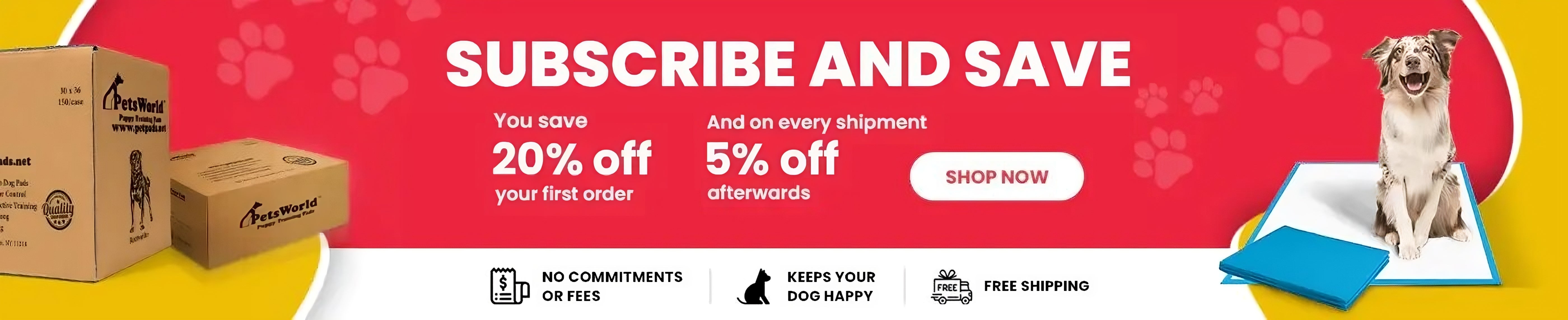 Subscribe & Save On Pet Pads - PetsWorld Inc