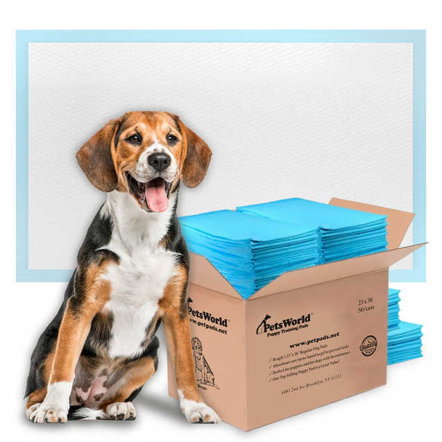 PetsWorld Economy Value (23x36 inch) Puppy Training & Potty Pads_50 Count