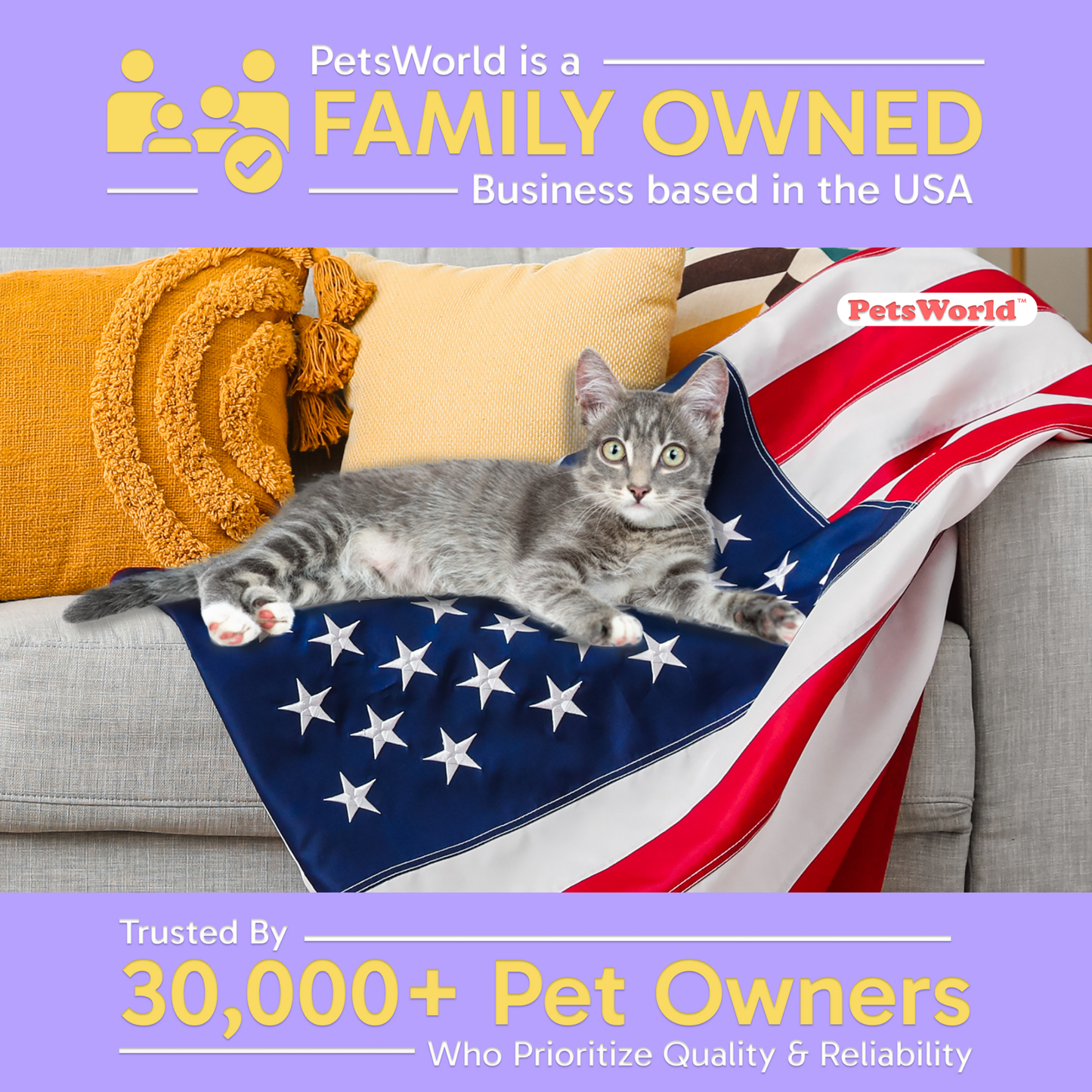 PetsWorld Cat Litter Pads for Litter Box_