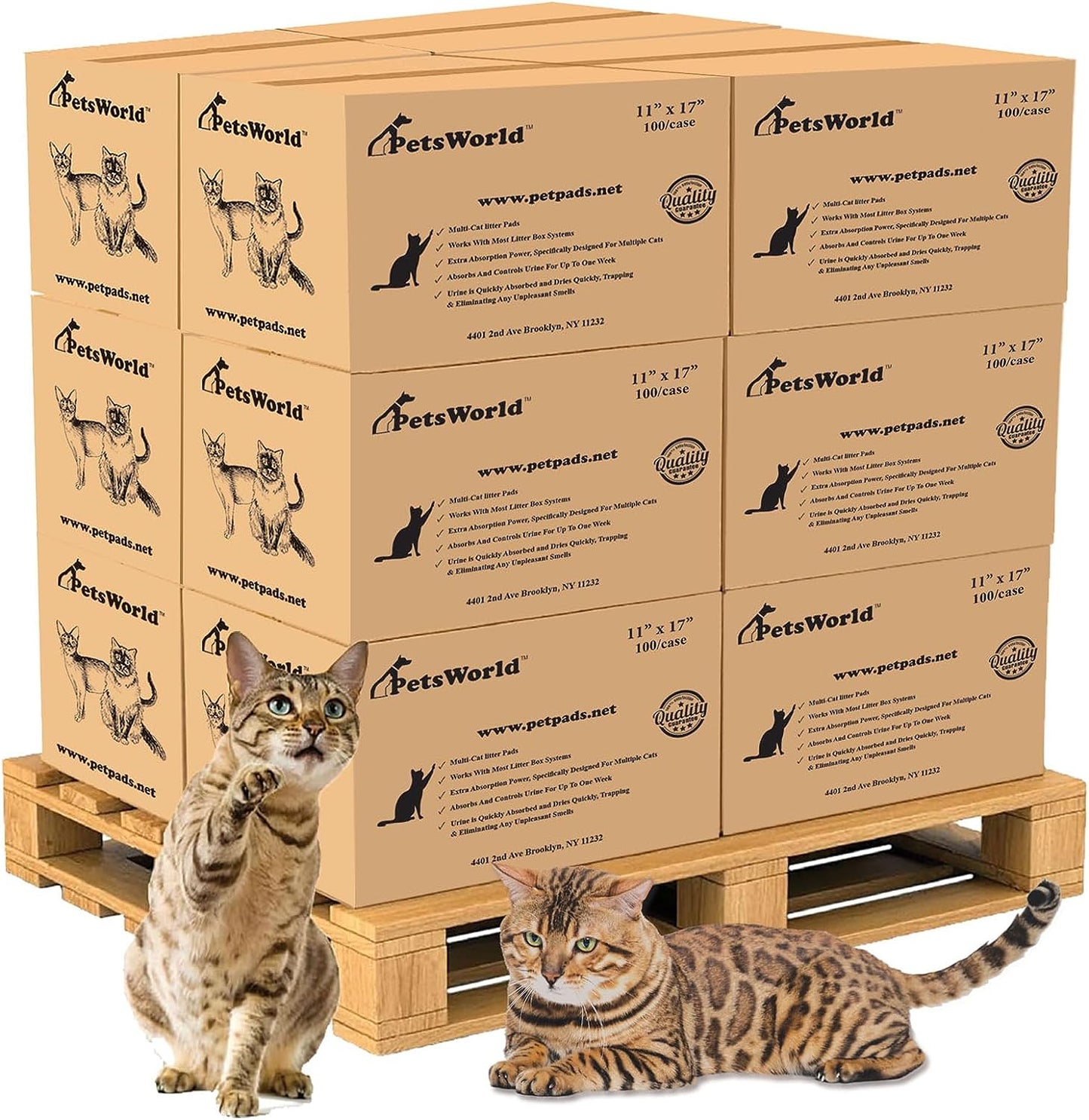 PetsWorld Multi Cat Pad Breeze Compatible Refills_1200 Count / Unscented