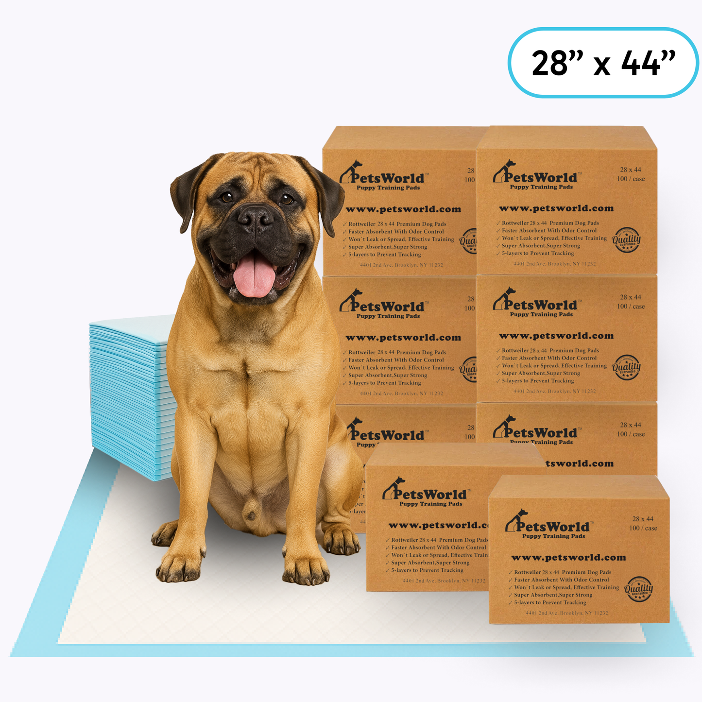 Wholesale Massive (28x44 inch) Dog Training Pads & Potty Pads_800 Count