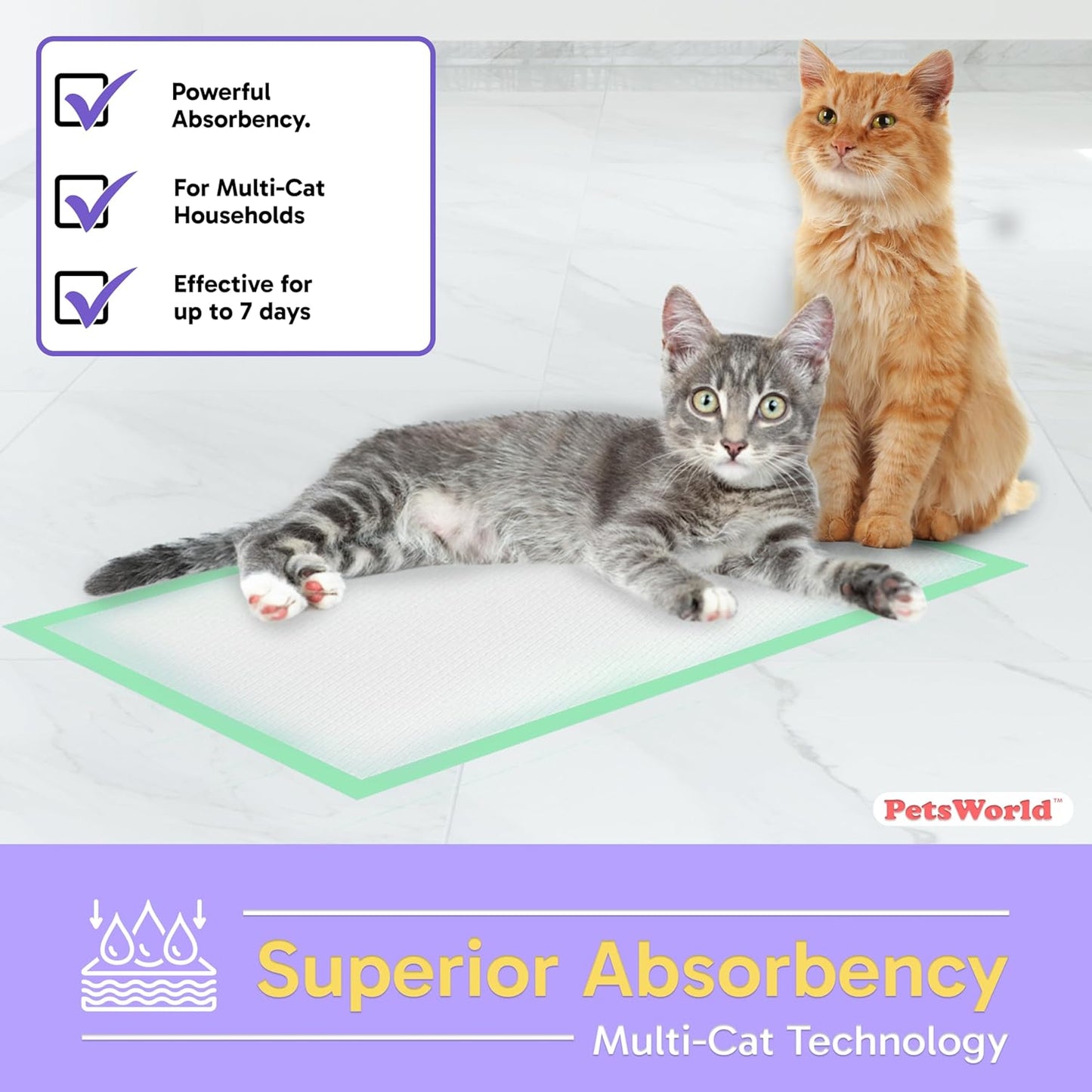 PetsWorld Multi Cat Pad Breeze Compatible Refills_