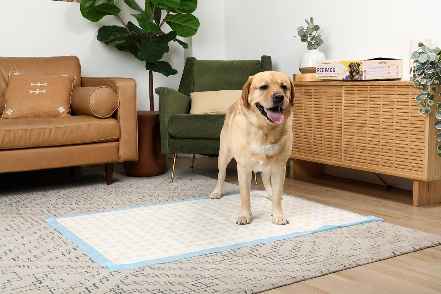 PetsWorld NEW 37x54 Inch Health Monitoring Dog Pee Pads