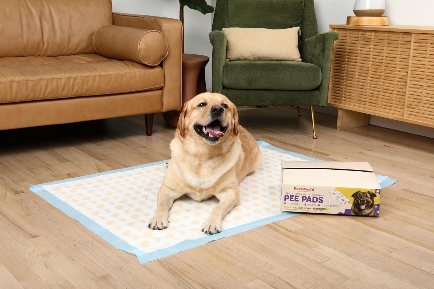 PetsWorld NEW 37x54 Inch Health Monitoring Dog Pee Pads