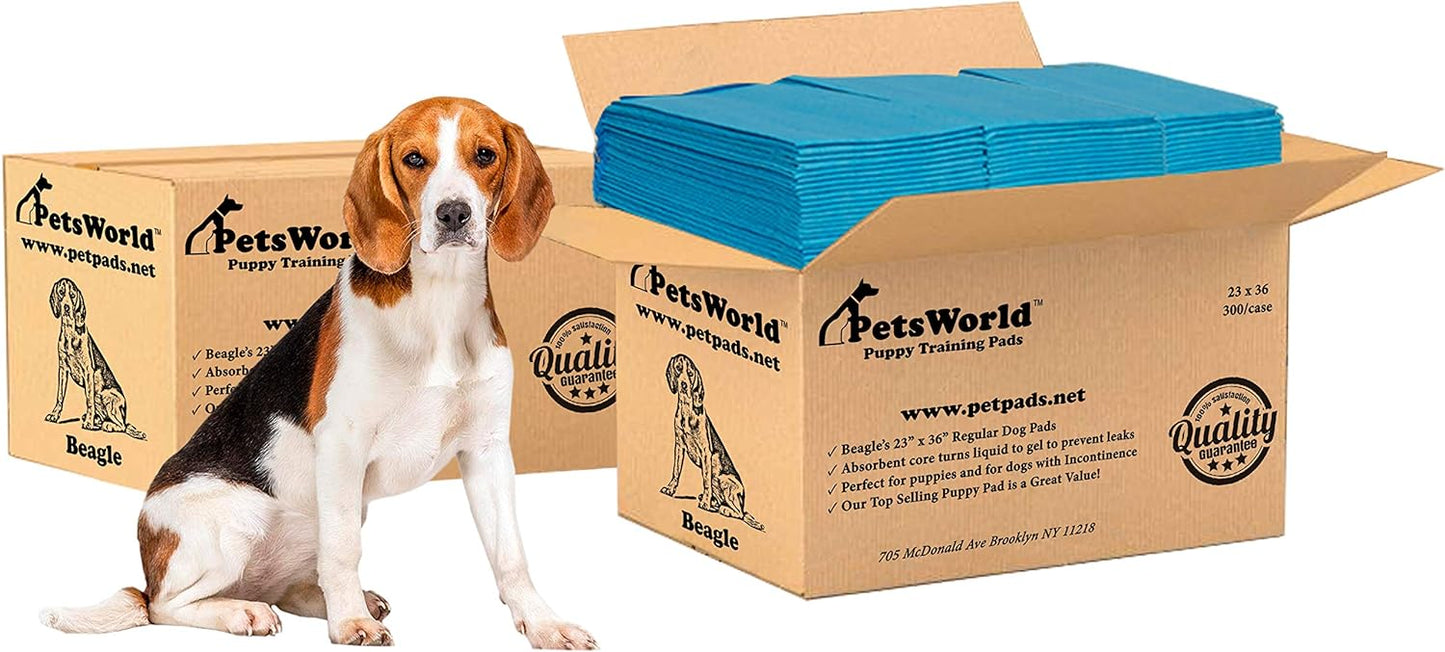 PetsWorld Economy Value (23x36 inch) Puppy Training & Potty Pads_600 Count