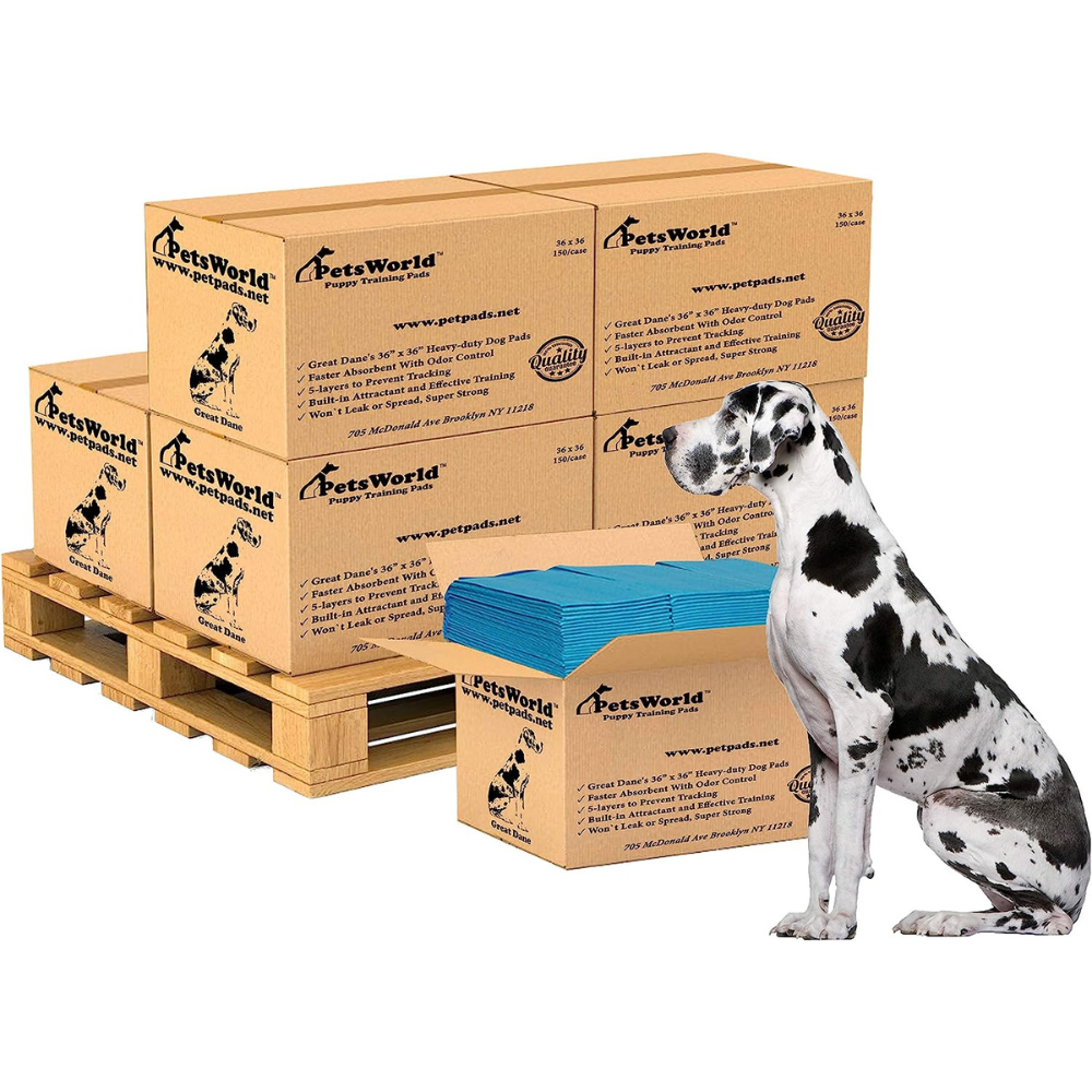 36x36 inch Dog Training Pads High Absorbency PetsWorld Inc