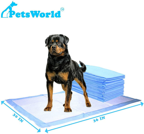 PetsWorld Extra Large (30x36 inch) Dog Training & Potty Pads_