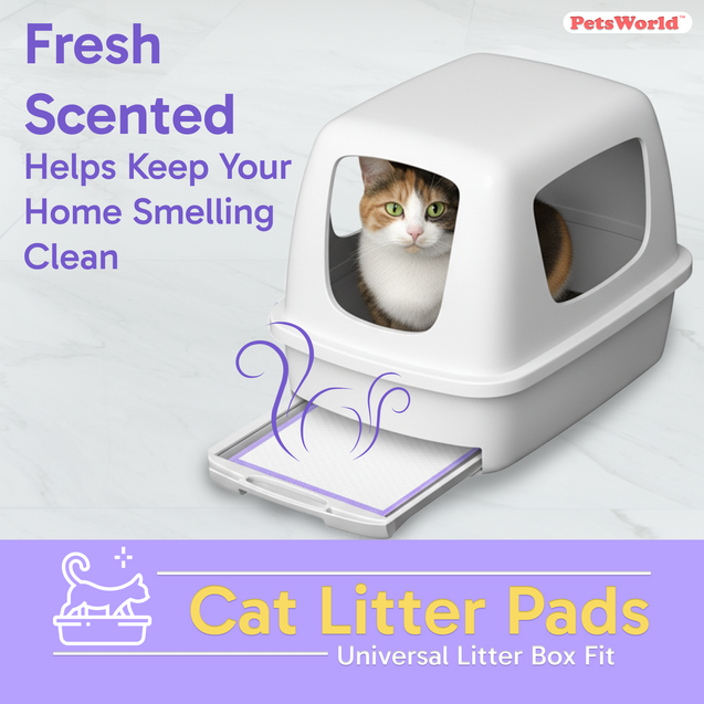 PetsWorld Cat Litter Pads for Litter Box_