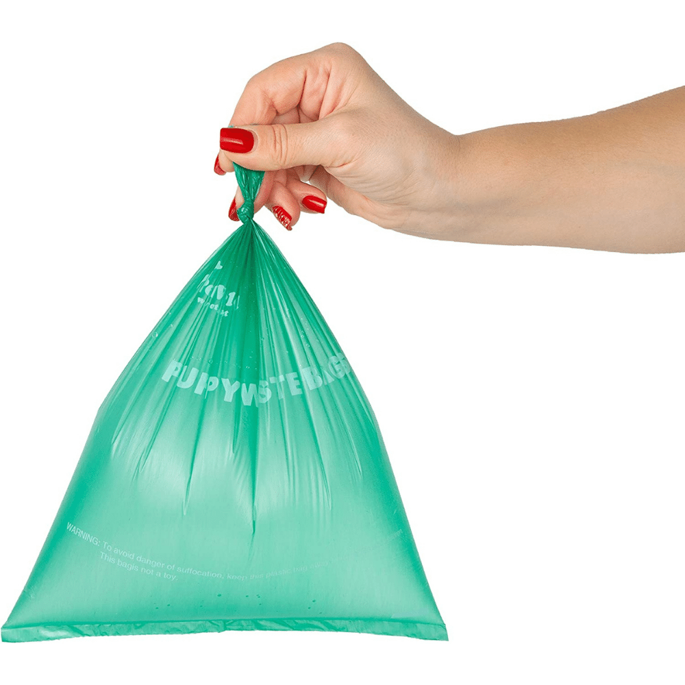 Biodegradable Scented Dog Waste Bags with FREE Leash Clip + Bag Dispenser (20 Bags Per Roll)_