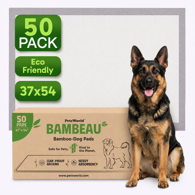 Bambeau™ 3XL (37x54 inch) Premium Bamboo-Based Pads Eco Conscious Dog Pads