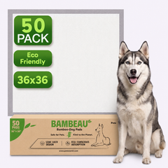 Bambeau™ Gigantic (36x36 inch) Premium Bamboo-Based Pads Eco Conscious Dog Pads