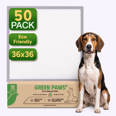 GreenPaws™ Gigantic (36x36 inch) Premium Corn-Based Eco Conscious Dog Pads
