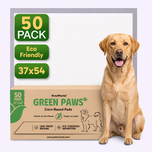 GreenPaws™ 3XL (37x54 inch) Premium Corn-Based Eco Conscious Dog Pads