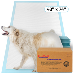 PetsWorld 5XL (43x74 inch) Dog Training & Potty Pads
