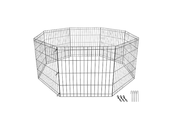 Indoor/Outdoor Foldable Metal Dog Exercise Pen/Pet Playpen_