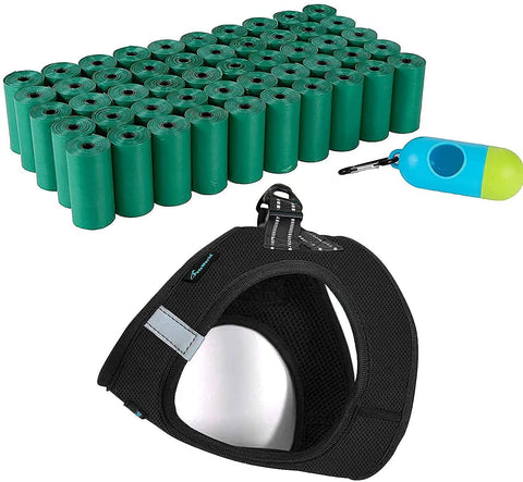 LIMITED DEAL: Simple Reflective Harness & Cucumber Scented Waste Bags w/ FREE Bag Dispenser_