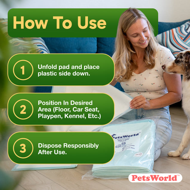 GreenPaws™ Gigantic (36x36 inch) Premium Corn-Based Eco Conscious Dog Pads_