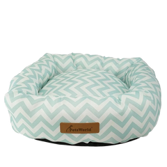 Plush Round Donut Bed. |  (13L x 27W x 6H inches)