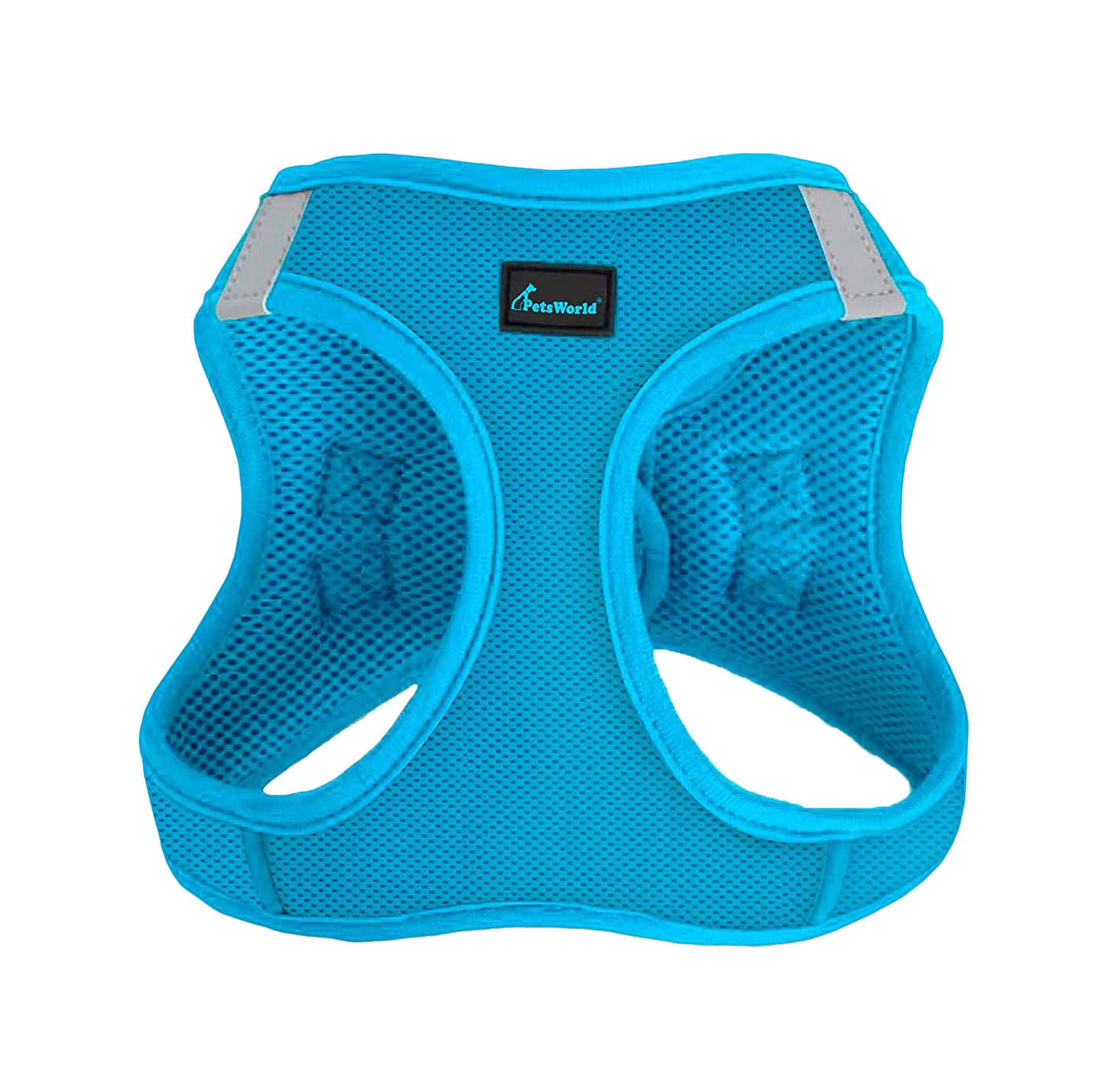 Soft Dog Harness. Adjustable, Breathable, Reflective Strips, and Quick-Release Buckle_S (Neck:12-13 in; Chest:14-17 in)