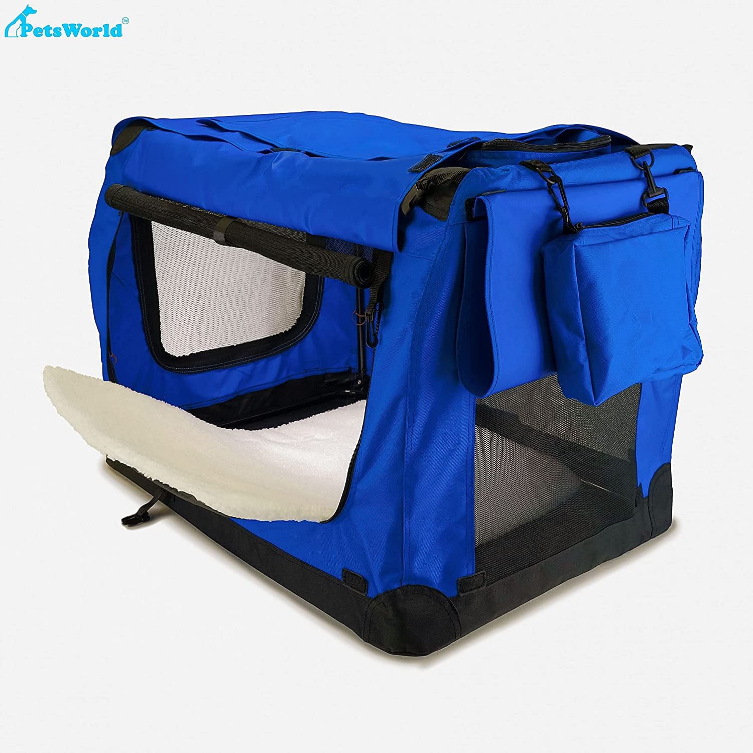 TSA Approved Soft-Sided Mesh Pet Travel Carrier. Suitable for Indoors & Outdoors._