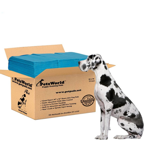 36x36 inch Dog Training Potty Pads Superior Size and Absorbency PetsWorld Inc
