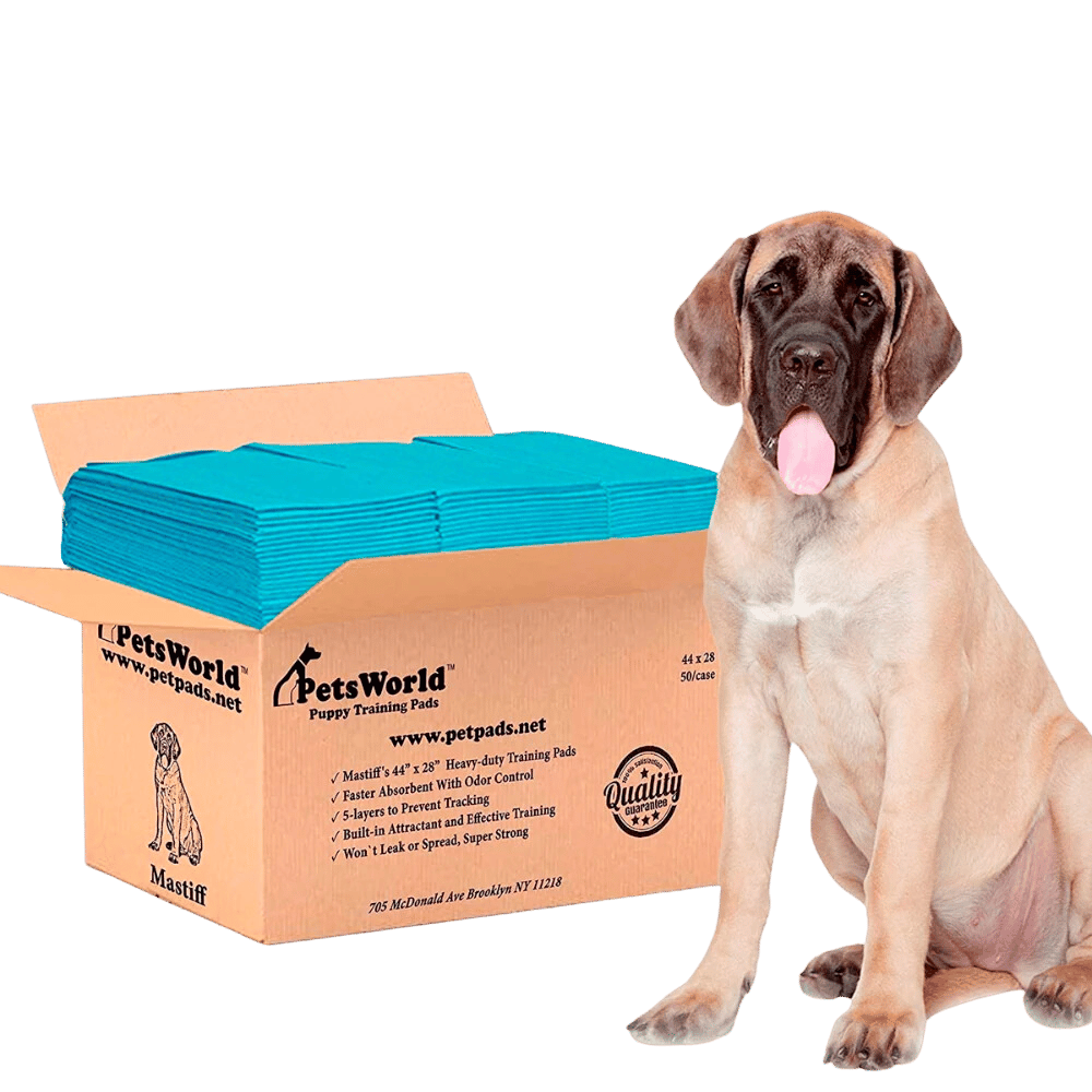 PetsWorld Mastiff's Massive Giant Dog Training Pads (28x44 inch)