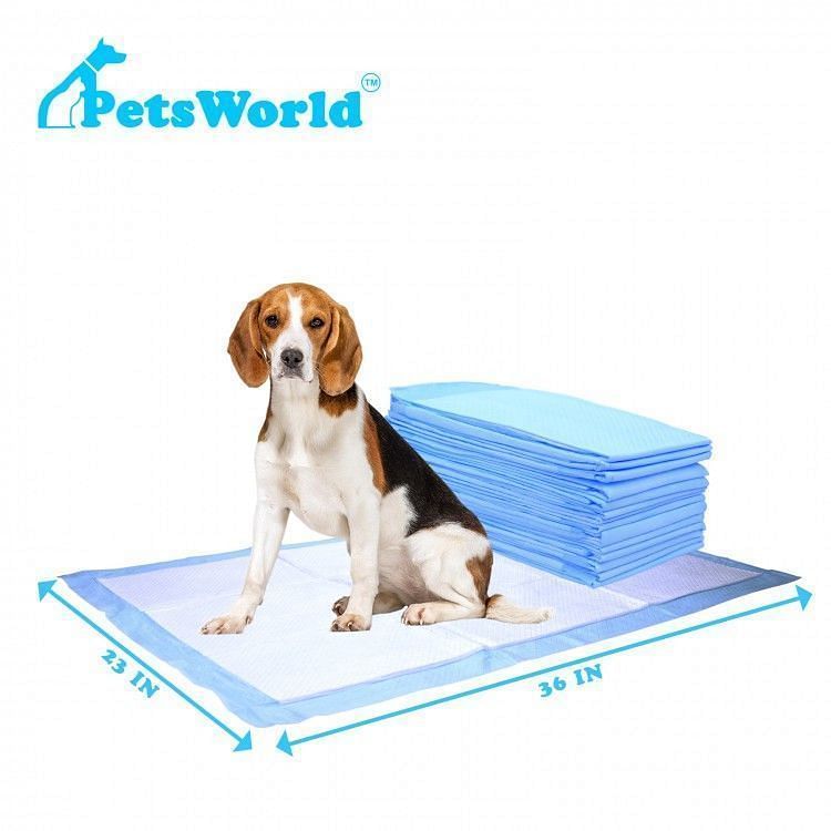 PetsWorld Economy Value (23x36 inch) Puppy Training & Potty Pads_